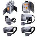 6-in-1 Power Functions Motors Kit, Compatible with Well-Known Brand Technology Parts, Contains 2*M/AA Battery Box 2.4G Remote Control Receiver, Perfect Christmas & Birthday Gifts for Boys