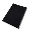 ONAVIA Spiral Notebook for School, 5 Subject, College Ruled Paper, 200 Sheets, 9" x 11", 5 Dividers with Pockets, 3 Hole Punched Perforated, Plastic Cover, Lined Journal, School Supplies, Black
