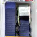 CargoLoc 84044 Cambuckle Tie Downs with S-Hooks, 1-Inch x 10-Foot, 900 Pounds Break Strength