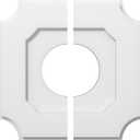 Ekena Millwork CMP16LE2-06000 Locke Architectural Grade PVC Contemporary, Two Piece Urethane Ceiling Medallions 16"OD x 6"ID x 9 1/2"C x 1"P