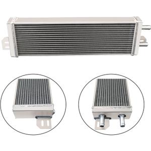 2 Row Aluminum Liquid Heat Exchanger For Air to Water Turbo Intercooler 21" W X 6.6" H x 2.2" T Universal Intercoolers