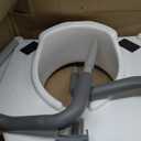 Carex E-Z Lock Raised Toilet Seat with Handles, 4.5 Inch Toilet Seat Riser with Arms, Toilet Riser Fits Most Toilets, Elongated or Round, Toilet Seat Lifter, White