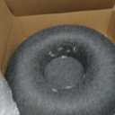 Large Cat Tunnel Bed for Indoor Cats with 3 Toys, Scratch Resistant Donut Cat Bed, Up to 30 Lbs (L 24x24x11, Dark Grey)