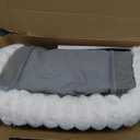 Cloud-Cuddle Cat Perch for Window Sill with Bolster, Natural Wood & Metal Frame Cat Window Seat for Large Cats, Easy to Adjust Zipper Cushion Pet Bed for Windowsill (Large)