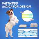 Pet Soft Male Dog Wraps - Disposable Dog Dipaers Male Wetness Indicator, Ultra Absorbent Puppy Diapers for Excitable Urination or Incontinence, 20pcs Large