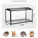 VEVOR Hamster Cage, 360 Viewing Transparent Hamster Habitats, Small Animal Cage