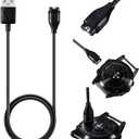 for Garmin 7 7S 7X 6 6S 6X Plus Pro vivoactive 6 5 3 4 4S/Forerunner 970,570,745/45S/Swim 2/Venu 2 2S Charger,Replacement 3.3ft USB Charger Adapter Charge Cord Charging Cable for Garmin SmartWatch