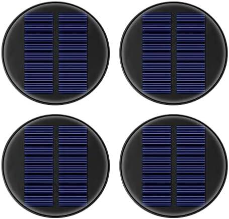 4 Packs 8 Color Solar Lights Replacement Top(Top Size 3.74 inch,Bottom Size 2.83 inch),Garden Gift Garden Decor,Replacement Solar Light Parts,Solar Lanterns Outdoor Hanging Waterproof Decoration