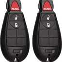 Car Key Fob FOBIK Keyless Entry Remote Control Replacement Fits for Dodge Ram 1500 2500 3500 4500 5500 HD 2013 2014 2015 2016 2017 2018 2019 2020 2021 GQ4-53T 56046953 AG 3 Button Pack of 2