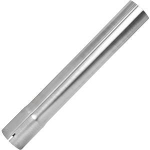 2.5 Exhaust Pipe, Flared End T304 Stainless Steel Straight Tubing, Polished Universal Connector Adapter 2 1/2 Inch ID to OD 2 1/2" ss Ailpipe 17.3" Length, Exhaust System,Slip Fit Connector