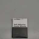 TRVL FIELDER Self Adhesive Caster Wheels, Appliance Rollers Appliance Slider for Kitchen, 360 Swivel Small Casters - Solve Coffee Maker Air Fryer Small Appliances Countertop Sliding (Black - 24 Pcs) (1 Steel Ball Style)