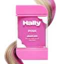 Hally Hair Temporary Hair Color, Shade Stix (Pink) - Hair Makeup Accessories for Kids, Teens & Adults - 12 ml Washable Hair Chalk & Dye for Festivals, Sporting Events & Parties