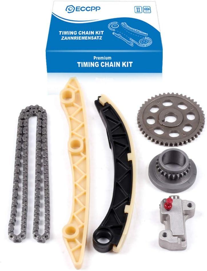 ECCPP HJ-07025-H Timing Chain Kit Tensioner Guide RailGear Crank Gear fits for 06-15 1.8L for Honda Civic SOHC R18A1 R18A4