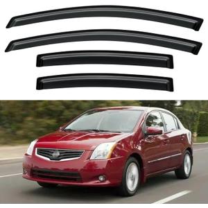 Window Visors Rain Guards Shield for 2007-2012 Nissan Sentra, Out-Channel Window Vent Wind Deflectors Visors Shades for 07-12 Nissan Sentra