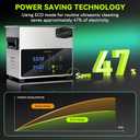 3L Ultrasonic Cleaner, One-Touch Cleaning,Heating, Deep Mode, ECO Energy-Saving Ultrasonic Cleaning Machine Excellent for Labs,Carburetor,Jewelry,Dentures,Automotive & Industrial Parts.