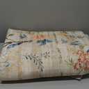 GarveeHome Beige Area Rugs 8x10 for Living Room, Floral Peacock Large Washable Rug Soft Non Slip Backing Floor Mat Carpet Indoor Thin Accent Rug for Bedroom Dining Room Playroom Nursery Home Decor