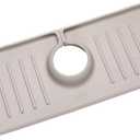 Clorox KeptClean Kitchen Faucet Splash Guard, Almond Cream