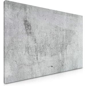 Navaris Magnetic Dry Erase Board - 16 x 24 inches Decorative White Board for Wall with Design, Includes 5 Magnets and Marker - Concrete