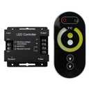 CCT LED Controller, Touch DC 12V-24V 12A RF Wireless Dimmer with Slide Remote Control, PWM Dimmable Brightness Adjust LED Strip Light Controller for CCT LED Strip Lights