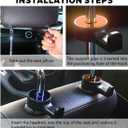 HZEL 2PCS Car Headrest Hidden Hook, 360 Rotation Vehicle Seat Hanger for Purse Backpack Cloth, Auto Interior Head Rest Storage Organizer Accessories, Universal for SUV Sedan Truck (Gold)