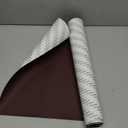 CDY Solid Color Dark Brown Faux Leather Sheets 13.8"X53" Smooth PU Synthetic Leather Roll Perfect for Crafts Handbags Wallets Jewelry Earrings Bows Making (Dark Brown)