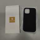 Miracase Compatible with iPhone 12 Case and iPhone 12 Pro Case, Liquid Silicone Gel Rubber Full Body Protection Shockproof Drop Protection Phone Case for iPhone 12/12 Pro 6.1 inch, Black