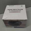 Premium Travel Pillow, Upgraded Memory Foam Neck Pillow, 360 Ergonomic Design Airplane Pillow Travel Pillows for Airplanes, Cars, Offices, Home Use, Large (Dark Gray)