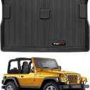 Custom All Weather TPE Trunk Liner Cargo Mats for 1976-1986 Jeep CJ-7; 1987-1995 Wrangler YJ; 1997-2006 Jeep Wrangler TJ/LJ Accessories