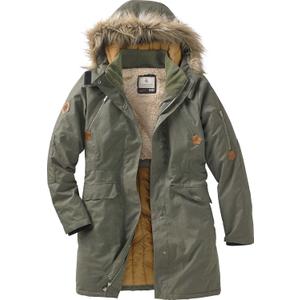 Legendary Whitetails Womens Parka with Hood Water Resistant Shell Polyfill Insulated Winter Coat (1X, Army Green)
