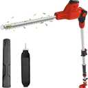 SHOHO Pole Hedge Trimmer Cordless Compatible with Milwaukee M18 Battery | 15.7 ft Max Trimming Height, 19 In Dual Action Steel Blade, Lightweight Long Reach Hedge Trimmer for Garden, Yard Pruning