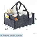 Mr. Pen- Baby Diaper Caddy Organizer, Charcoal Gray, Nursery Storage Bin and Car Organizer for Diapers and Baby Wipes
