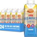 Carnation Breakfast Essentials Original Nutritional Drink, New Caramel Flavor, Ready-to-Drink, 10g Protein, Vitamins D & C, Key Nutrients for Immune Support, Gluten Free, Kosher, 8 FL OZ (24 Pack) (BB: May 27, 2026)