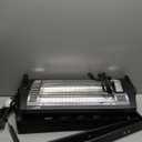 Electric Garage Heater 120V 2 Packs, 750/1500W Ceiling Mount Space Heater for Garage, Shop, Patio with 90 Adjustable Tilt, Dual Quartz Radiant, Safety Metal Grille and Overheat Protection