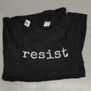 Resist | political protest Long Sleeve T-Shirt, Black, Large