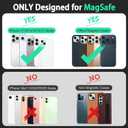 TUCCH for Magsafe Wallet with 6 Card Holders, RFID Blocking [Clear ID Window] PU Leather Men Women Folio Magnetic Phone Wallet for iPhone 17/16/15/14/13/12/Plus/Air/Pro/Pro Max Series, Dark Purple