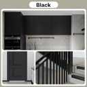 2 x White Touch Up Paint, Multi-Surface Touch Up Paint Pen For Cabinet, Furniture, Wall, Porcelain, Semi Gloss Appliance Paint Cover Scratches Interior & Exterior House Paint, 30ml, Black (1.5 Fl Oz (Pack of 1))