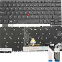 BestParts Backlit Laptop Keyboard Replacement for Lenovo Thinkpad X13 Yoga Gen 2 Type 20W8 20W9 & X13 Yoga Gen 3 Type 21AW 21AX US Layout with TrackPoint Black