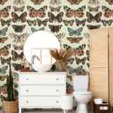 Affrolling Vintage Butterfly Peel and Stick Wallpaper, 15.75"x118" Boho Removable Waterproof Vinyl Renter Friendly Adhesive Wall Paper Contact Paper for Cabinet Drawer Wall Decor