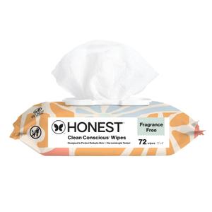 The Honest Company Hypoallergenic Multi-Use Baby Wipes for Sensitive Skin, Sunburst, 72 Count