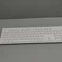 Wireless Keyboard and Mouse, WisFox Full-Size Wireless Mouse and Keyboard Combo, 2.4GHz Silent USB Keyboard Mouse Combo for PC Desktops Computer (Ivory White)