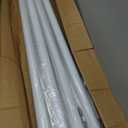 Floor to Ceiling Clothes Rack, Heavy-Duty Telescopic Garment Rack, 43122in Height & 3047in Width, 220lbs Total Load Capacity, 2-Pole, White