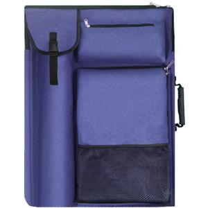 TreochtFUN Art Bags for Supplies Portfolio Case 19 X 25.5 in | for Storage A2 Canvas Board A3 Sketchbook - Carrying Artwork with Backpack & Tote-handle