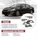 Front Fog Lights with Cover Turn Signal Light Assembly kit Fit for Altima 2013-2015 NI2531118