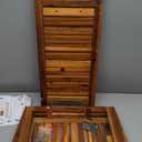 Tinamo 28" Shower Benches for Inside Shower - 400Lbs Capacity - Wooden Shower Stool Waterproof for Shaving Legs - Bench Seat with Storage Towel Shelf for Bathroom - Chair Spa Bath Nail Shave (Acacia)