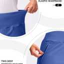 G Gradual Golf Skirts for Women Zipper Pockets High Waisted Skorts for Woman Tennis Athletic Workout Casual Summer (Blue, XXL)