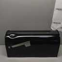 Architectural Mailboxes Edwards Weather-Resistant Steel Metal Post Mounted Mail Box for Outside, Black, Large Curbside Mailbox, USPS Approved for Residential Delivery