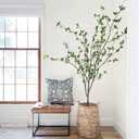 Nearly Natural 6.5ft Minimalist Artificial Citrus Tree with Bendable Branches for Indoor Home Decor, Faux Greenery Plant in Nursery Planter