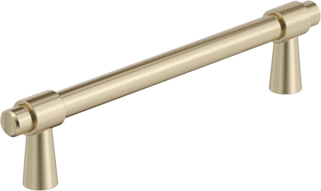 Amerock BP36859BBZ | Destine 5-1/16 inch (128mm) Center-to-Center Golden Champagne Cabinet Pull | Kitchen Cabinet Hardware | Furniture Hardware | Drawer Handle