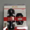 CALIMET Door Knob Lock Set, Keyed Knobs Lockset Handle, 2 Keys, Black