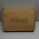 Large Acacia Wooden Bread Box for Kitchen Counter Bread Cutting Board with Crumb Tray Bread Storage Container Farmhouse Bread Box for Your House (Acacia Wooden, Long 14.5 Inch)